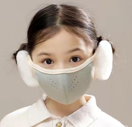 💥买一送一❗💰16.9到手2个❗【（儿童款 2个/组 ）二合一护耳保暖云朵亲子款口罩】加厚防风🔥 ·保暖防寒面罩‼⚡耳罩➕口罩，☺️二合一设计❗~ 某宝同款都要59/个❌咱低至💰8.45/个 商品图5