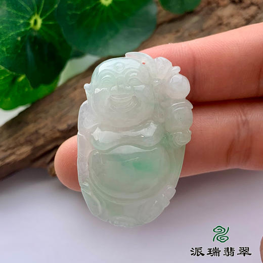 派瑞翡翠 翡翠佛 糯种 飘花 商品图2