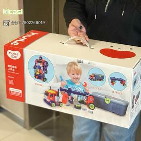 汇乐玩具变形车机器人儿童变形汽车大卡车玩具车螺丝可拆卸组装