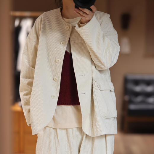 黄阿福  泡泡灯芯绒外套 商品图3