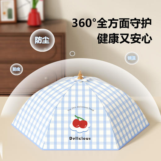 【折叠悬挂收纳不占地❗️加厚保温更持久】厨房保温菜罩可折叠防尘剩菜剩饭凉菜罩防尘防虫冬季加厚盖菜罩子。hb 商品图2