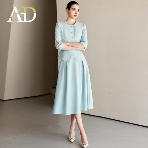 AD高端职业套装裙女2025新款夏季气质女神范高级感西装半身裙套装 商品图1