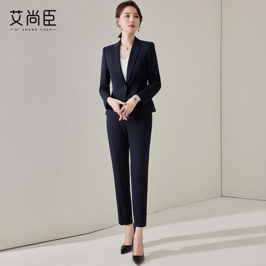 西装套装女公务员职业装商务正装气质修身酒店经理工作服西服外套 商品图4