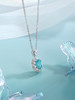 子佩集【蓝悦凝福】S925银套链【PM2221-XF】培育宝石帕拉伊巴蓝碧玺大椭圆2510 商品缩略图3