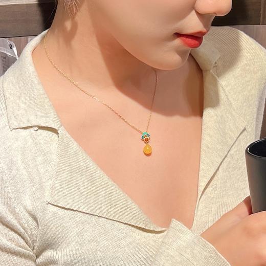 『声声慢』新中式国风蜜蜡项链 商品图1