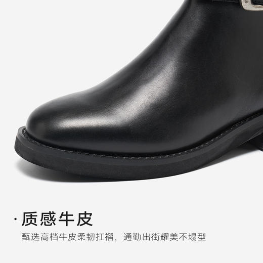 星期六复古骑士风长筒靴SSD4117172 商品图13