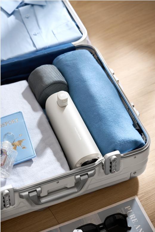 【迷你饮水机 告别酒店烧水壶】摩飞便携即热饮水机MR6063 普通矿泉水大小 放杯即出水 3秒速热 3档水温 安全童锁 食品级材质 一健自清洁 旅居/出行/户外露营/带娃/办公室 商品图9