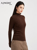 【商场同款】阿菁娜冬季新款夹金丝羊毛打底衫一体成型半高领修身显瘦A30D301015 商品缩略图4