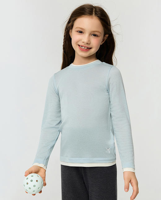 【春上新】8楼爱慕儿童Aimer Kids女孩暖羊羊打底衫打底上衣AK181K031，吊牌价399元 商品图1