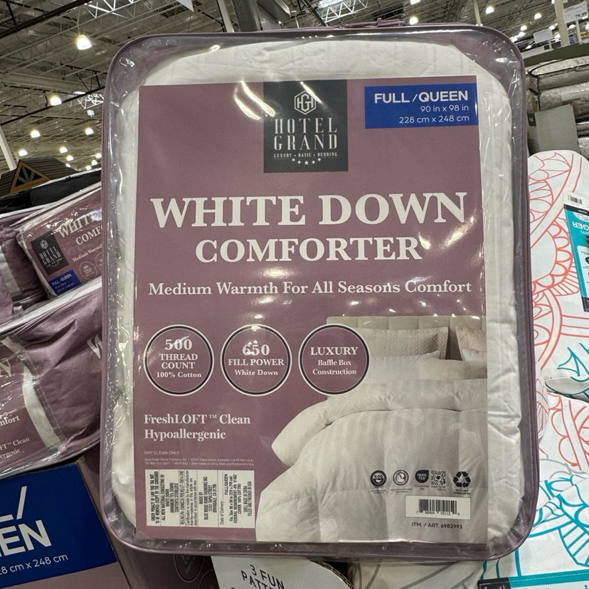 新款到货🉐️被子中的爱马仕！国内万元的Hotel Grand European 500TC高‌密‎度不‌会跑​绒 白鹅绒被
