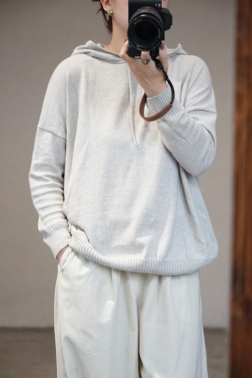 evam eva2色棉针织帽衫 商品图2