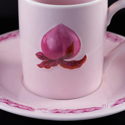 喜行乐/福禄桃咖啡杯碟组合 粉 商品图5