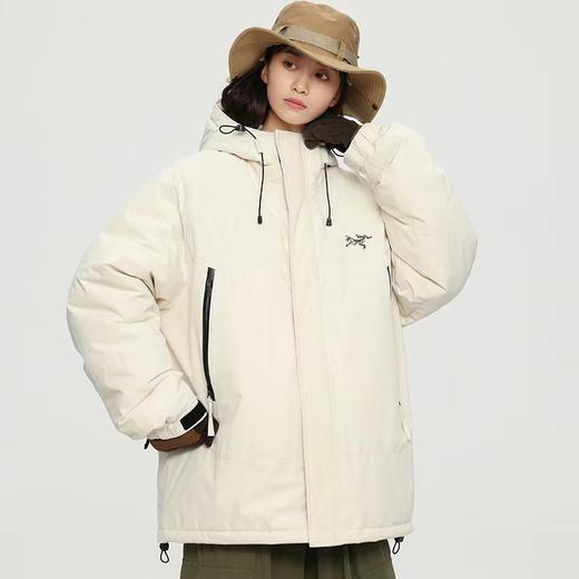 D102903限定羽绒棉服登山服25年冬季工装连帽棉衣男女同款 商品图7