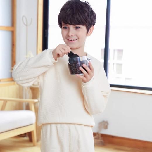 【中性空气层】舒雅儿童男女童中性款空气层夹棉家居套装 3Z/25801H 商品图5