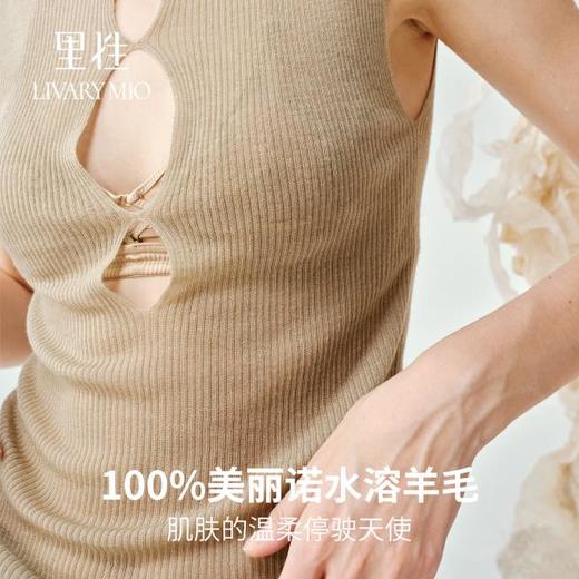 里性 LIVARY MIO 叠影 高领打底针织衫绵羊毛衫叠穿上衣性感微透 商品图2