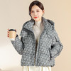QYM YB25B78-Y时尚印花云绒棉衣外套保暖棉衣 商品缩略图0