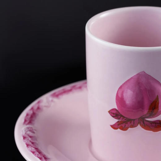 喜行乐/福禄桃咖啡杯碟组合 粉 商品图6