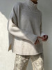 Puree｜#1969 Cocoon Sweater High Neck 羊绒高领茧型厚毛衣 [  白 / 黑  ] 商品缩略图6