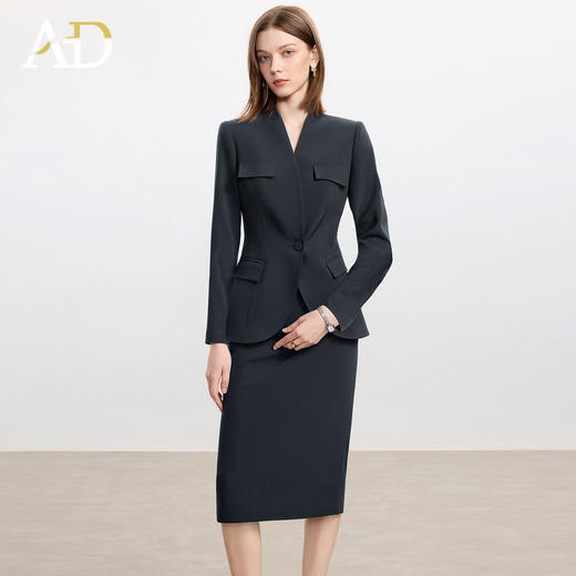 AD名媛轻奢小个子西装套装裙女2025新款秋冬高级感气质女神范正装 商品图2