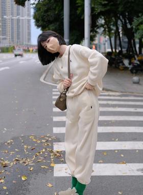 拉夫劳伦 加绒卫裤(EJ)