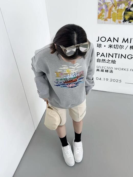 驴家 25ssNigo泛舟垂钓刺绣圆领卫衣 男女同款（DY） 商品图1