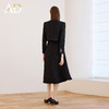 AD秋冬季新款女装气质高端奢华小香外套搭配伞裙套装两件套装黑色 商品缩略图4