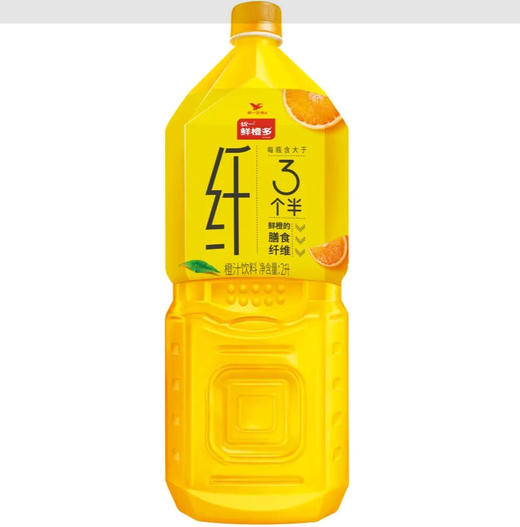 【单瓶】统一 鲜橙多 橙汁饮料 2l/瓶 商品图0