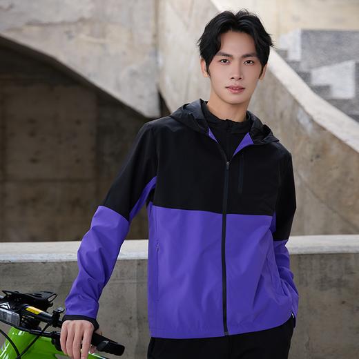 多威连帽外套男新款防风防水上衣女拉链款运动装2652110 商品图5