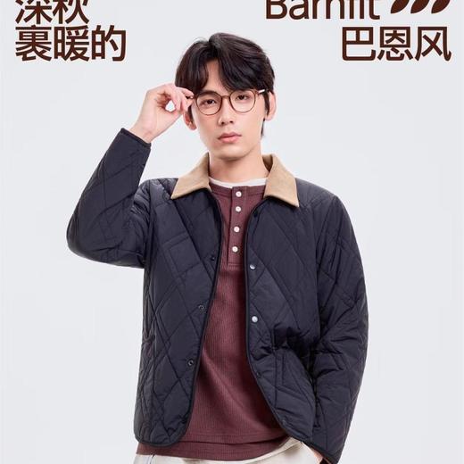 可拆翻领绗缝羊毛长袖外套保暖棉衣，秋冬棉服可拆卸毛领一衣两穿 商品图1