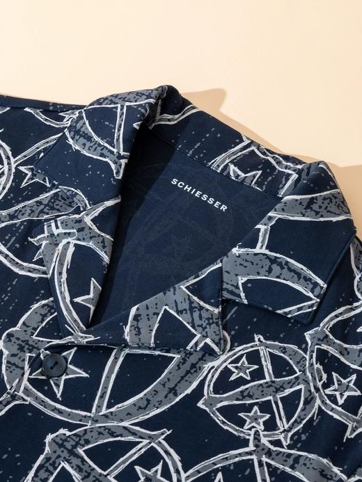 【32S100%棉 150周年纪念款】SCHIESSER舒雅男士150周年纪念款，32支 100%棉 平纹家居套装 240克39/25135H 商品图2