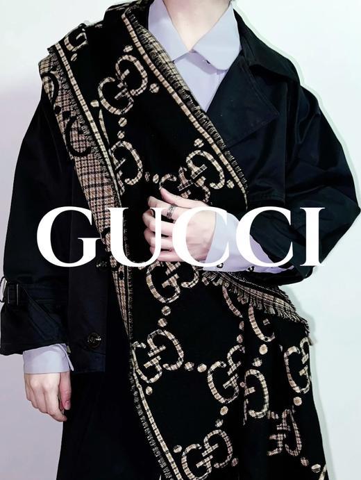 古驰 经典提花大G字母围巾（DSX） 商品图2