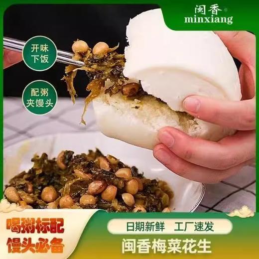 福建闽香梅菜花生70克梅菜笋丝脆笋素食下饭小菜芥菜开胃酸菜酱菜 商品图3