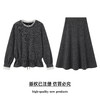 奢姿大码女装2025冬季蕾丝花边减龄两件套胖妹妹蝴蝶结半松紧套装9954953818AB 商品缩略图0