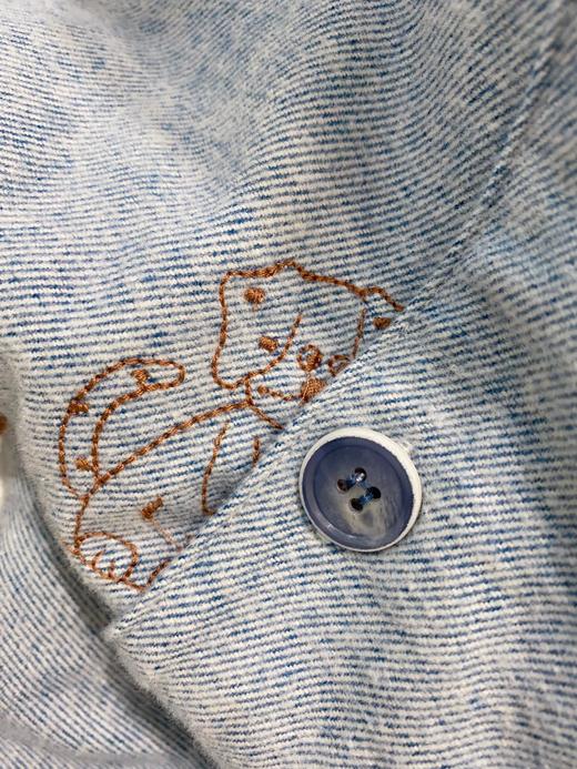 松植屋秋冬男款《萌趣》加厚磨毛绒布长袖睡衣套装100%全棉绒布家居服 商品图4