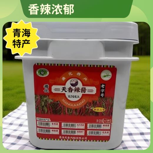 青海循化天香清真香辣酱 辣椒酱大桶商用饭店用4.5KG装老牌子 商品图1