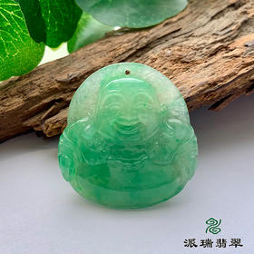 派瑞翡翠 翡翠佛 糯种 满绿