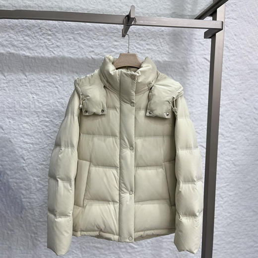 冬季女士经典泡芙五格帽子可拆羽绒服19011 商品图1