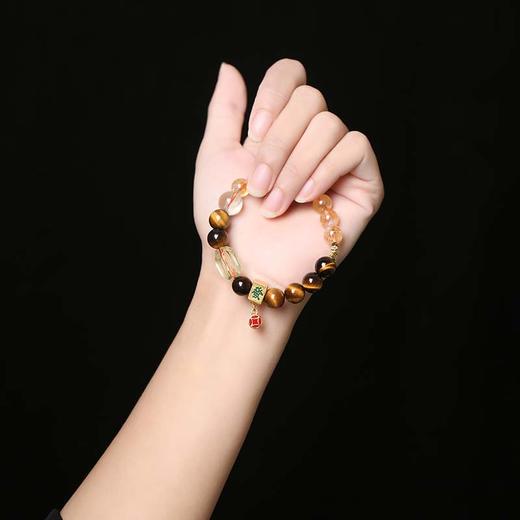 灵机吉品 發Cai金发晶虎眼石手链 商品图2