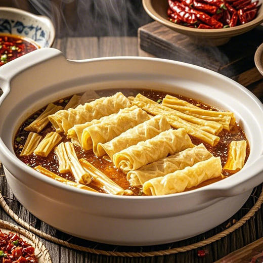 古松豆制品组合（响铃卷+油豆皮+腐竹）140g 商品图4