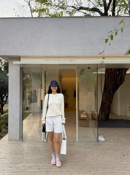 拉夫劳伦 新款女士绞花麻花针织圆领毛衣针织衫 男女同款（EJ） 商品图4