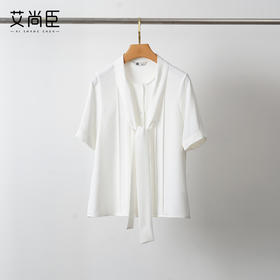 2025夏季新款白色设计感短袖衬衫时尚减龄洋气正式场合高级感上衣