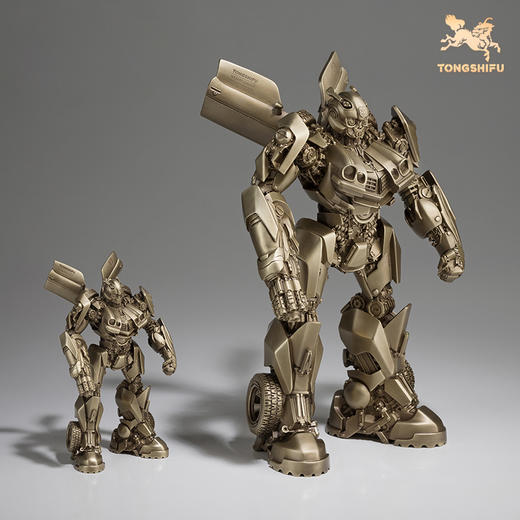 铜师傅 正版授权《变形金刚》大黄蜂纯色版 限量手办模型桌面摆件 商品图2