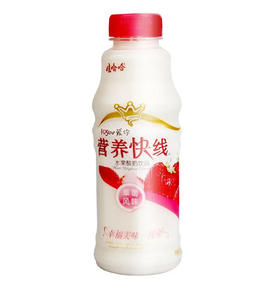 娃哈哈 营养快线草莓味水果酸奶饮品 500g/瓶