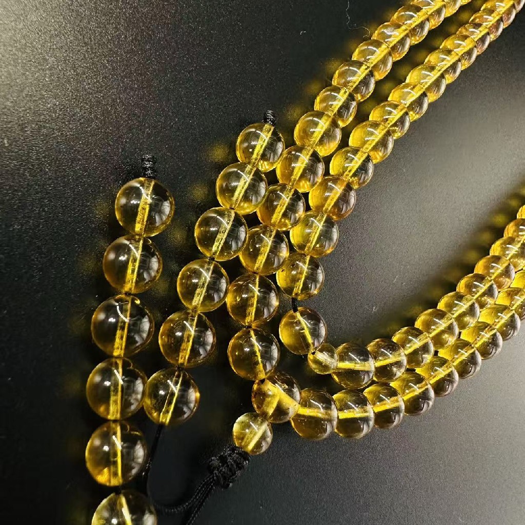 蓝珀108念珠，尺寸7mm