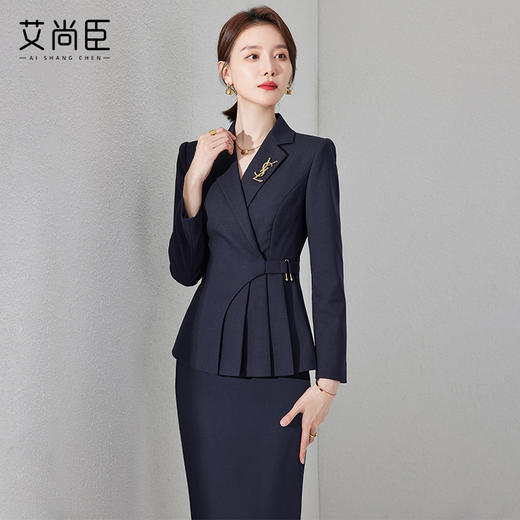 高级感西装外套女2024新款小香风两件套时尚气质女神范职业装秋冬 商品图0
