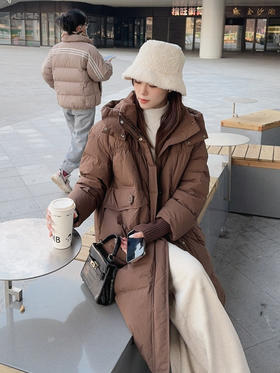 🔥好羽绒闭眼冲！👉【AUChris长款过膝大口袋设计感连帽羽绒服ACXC7752 】顶级牛货❗️👍700+的高品质，被问无数遍的羽绒服❗