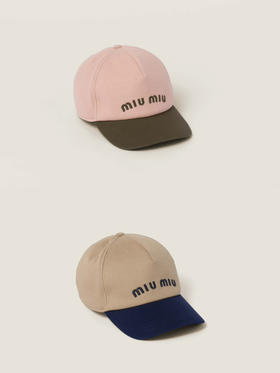 MIU-J 刺绣字母拼色棒球帽