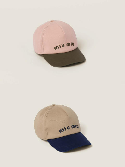MIU-J 刺绣字母拼色棒球帽 商品图0