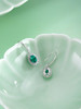 子佩集【翠御玲珑】S925银耳环【EM3085-1-XF】培育宝石祖母绿椭圆耳钩2510 商品缩略图3