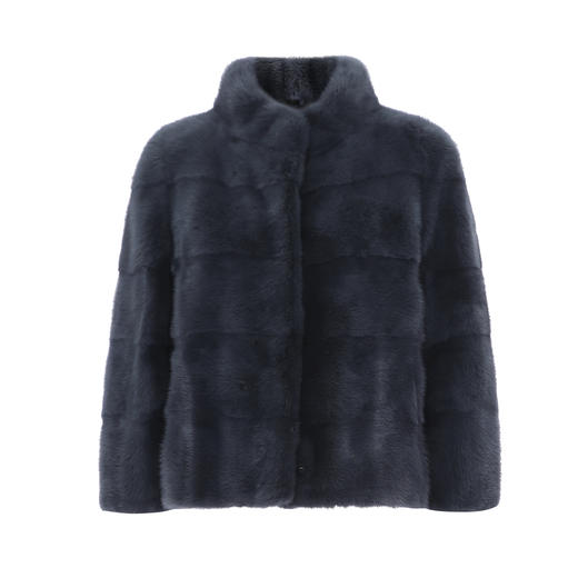 EITIE爱特爱冬季新款立领保暖奢华短款显瘦皮草外套8093714 商品图5